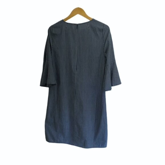 NWT J. Crew Blue & White Striped Dress 6 - Picture 4 of 5